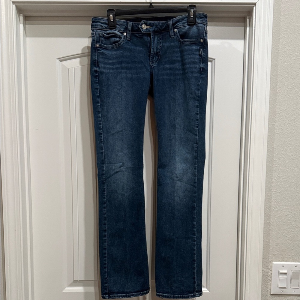 Silver Jeans Dark Blue Straight Leg Women's Jeans